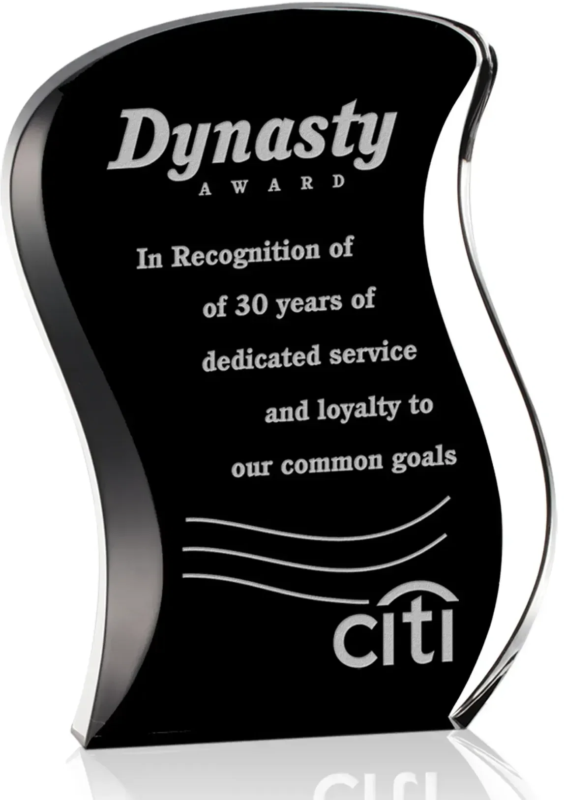 Custom Acrylic Nicholson Recognition Award — view 4