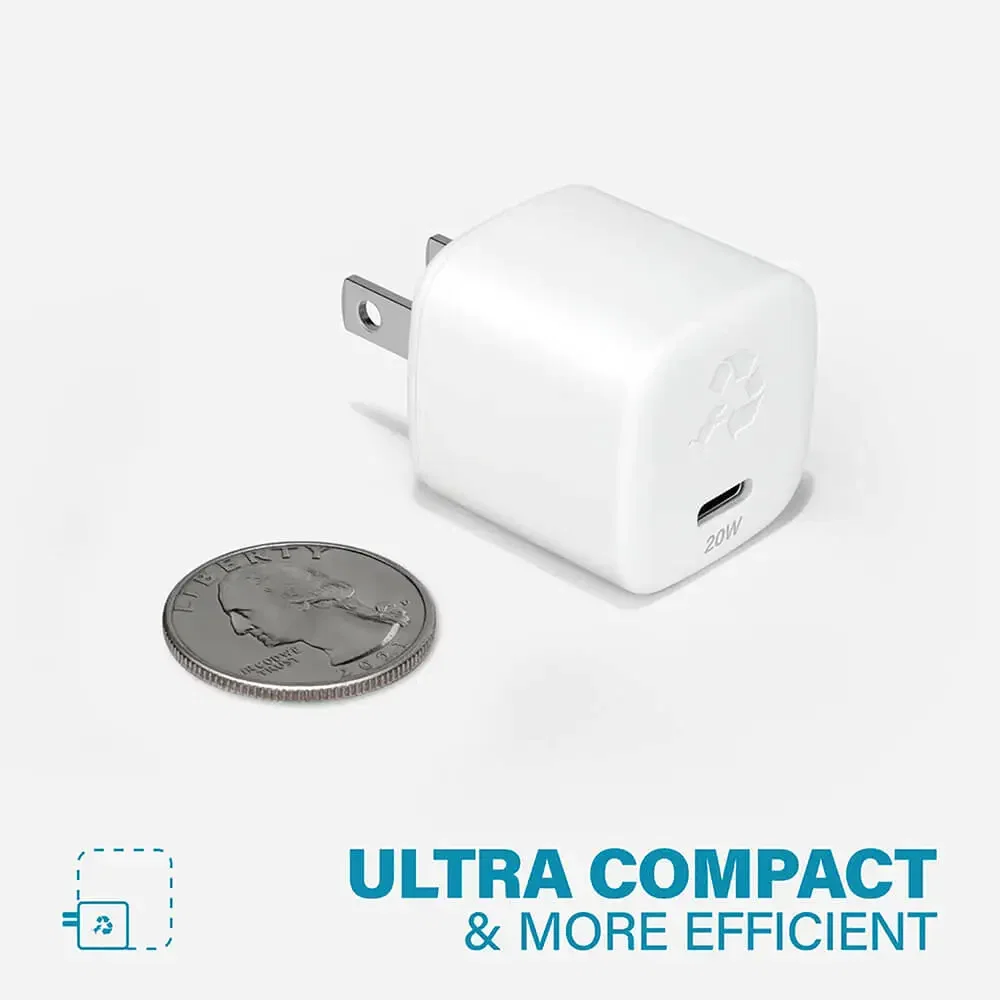 Nimble Wally Subnano 20W USB-C Wall Charger - White — view 4