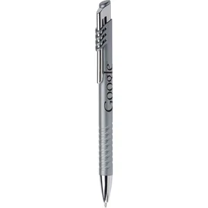 Nitrous Metallic Ballpoint Pen, Push Retractable, Chrome Clip Trim