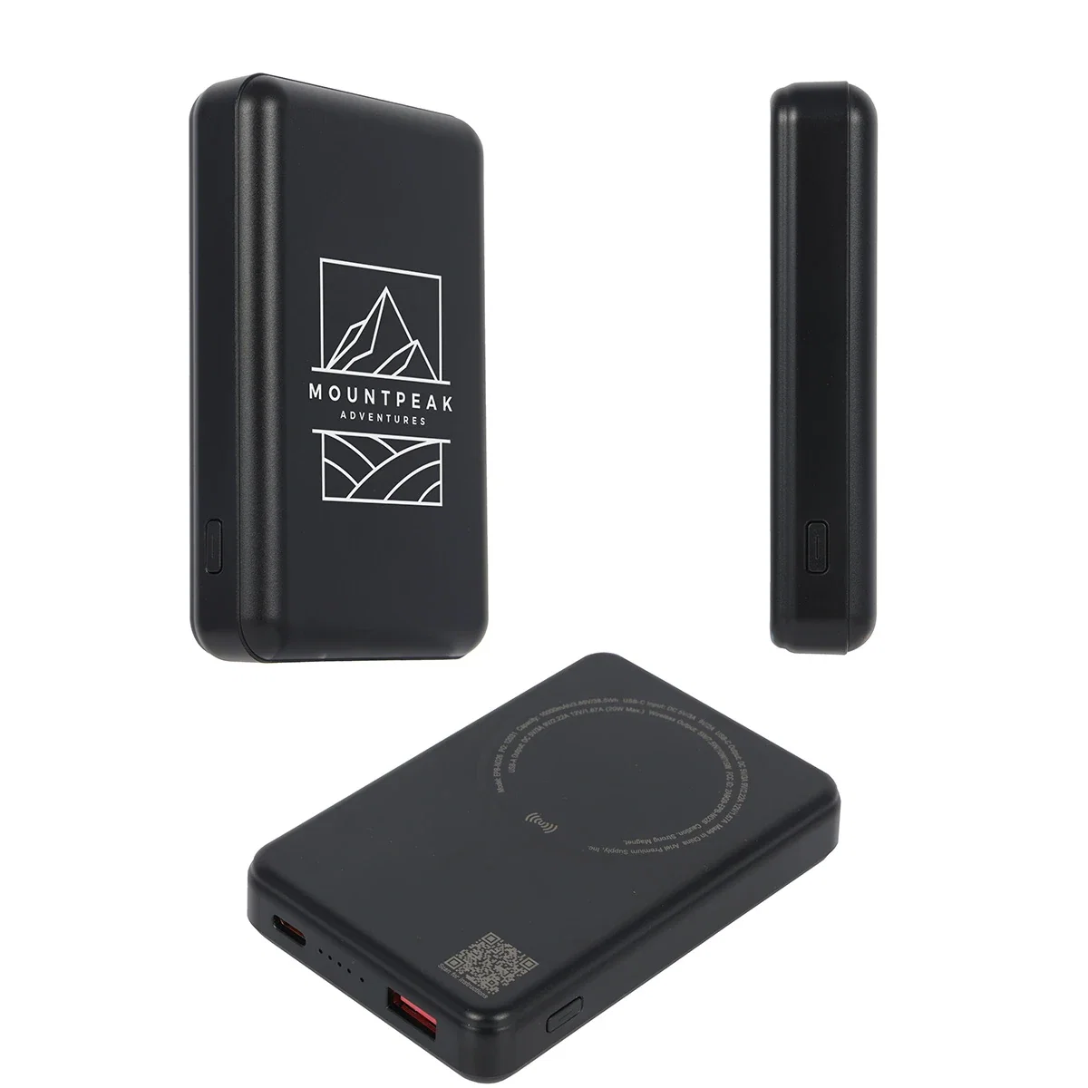 Side profile of the Noble Power Bank showing its slim charging base
