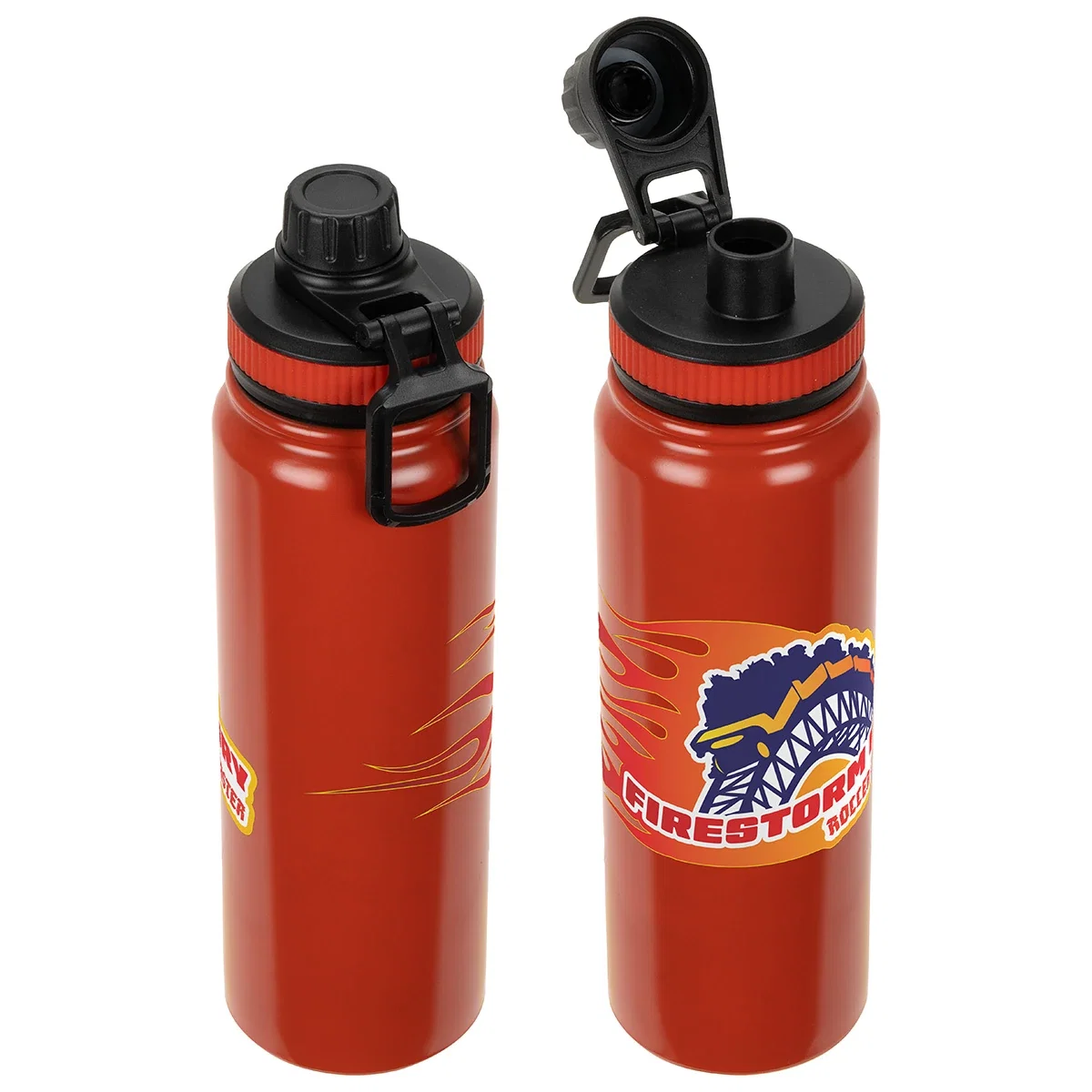 Nomad infuser bottle with fruit steeping, in-use shot