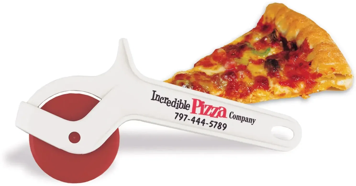 Non-Stick Pizza Cutter. Non-stick nylon wheel pizza cutter for slicing crust and flatbread, view 2