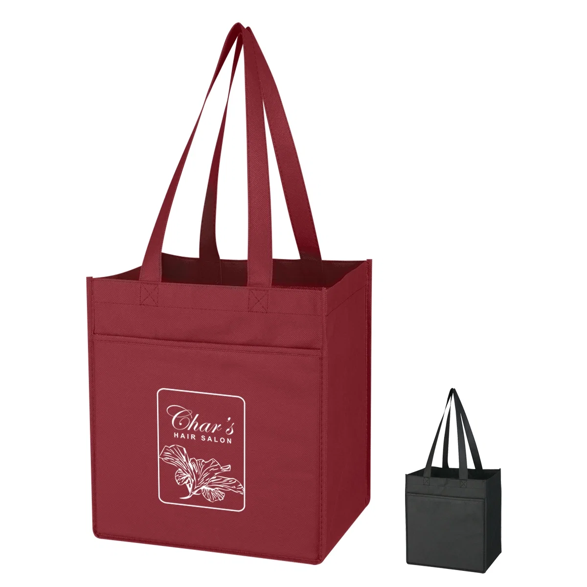 Recycled tote built to carry six wine bottles upright