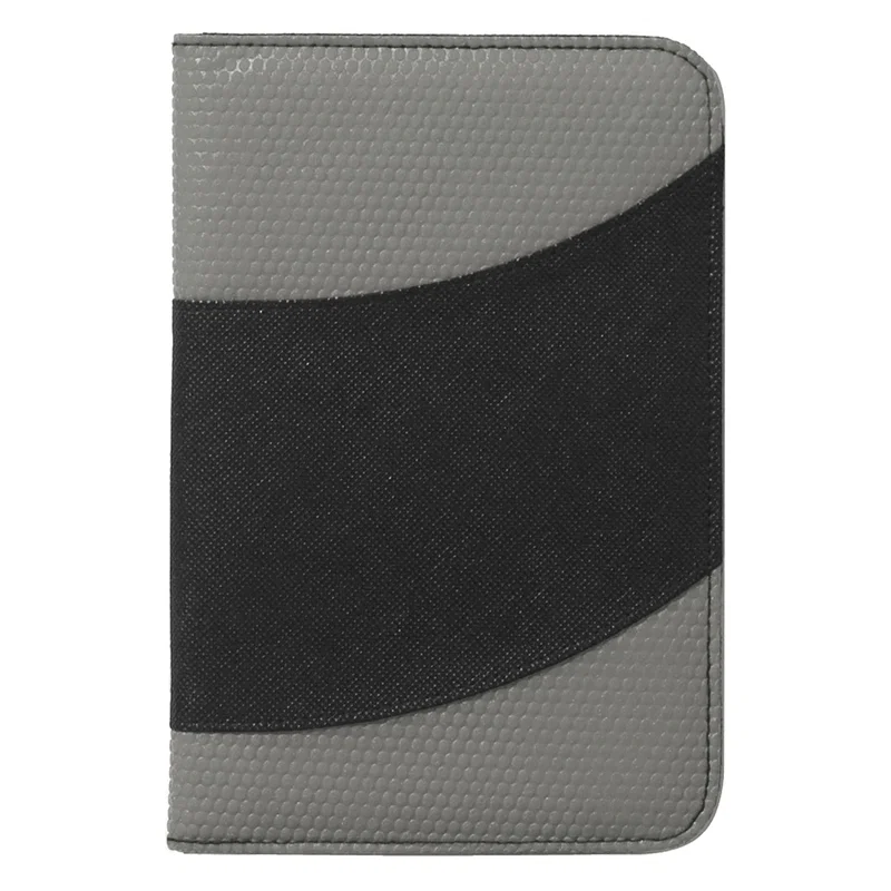 Tilted view of the padfolio standing upright