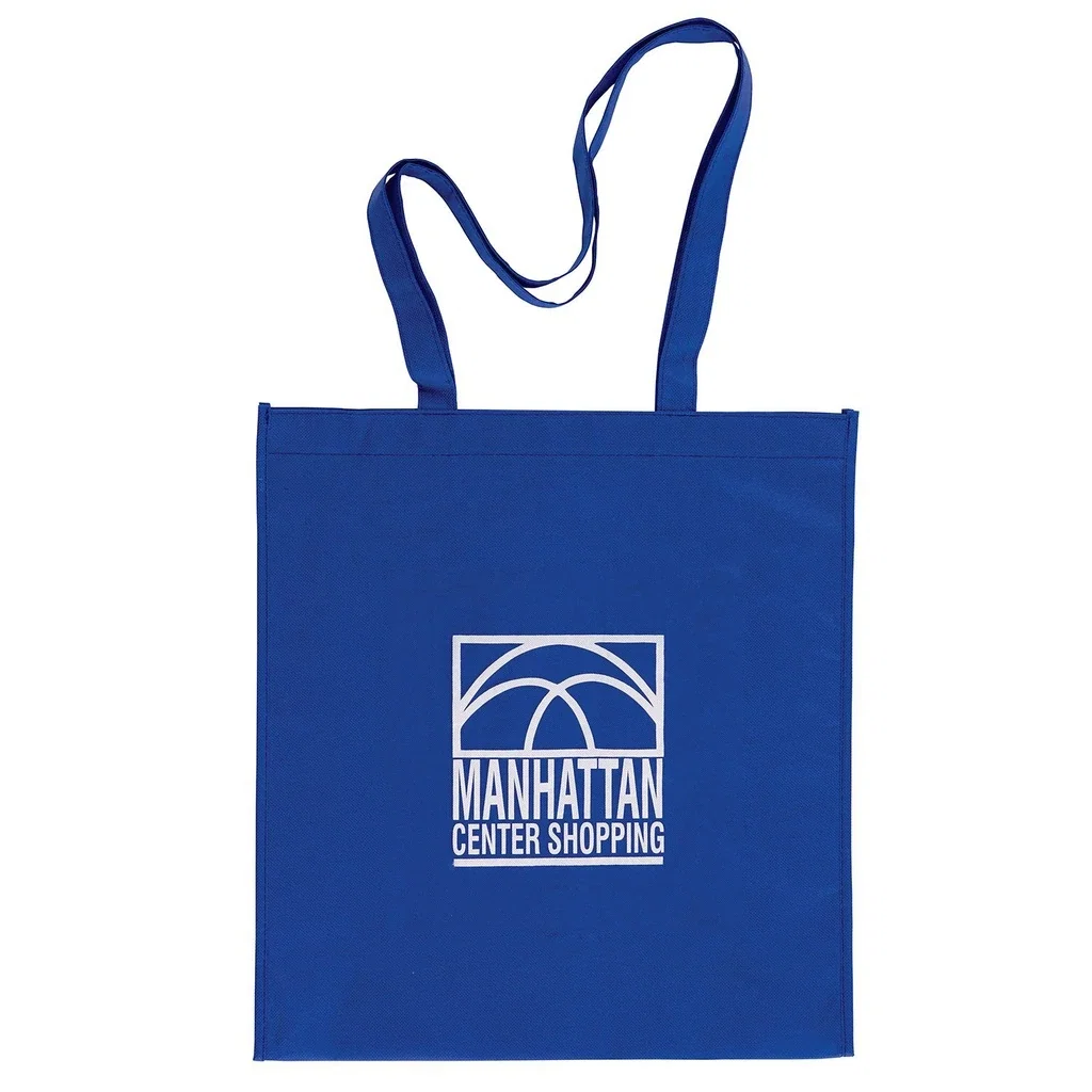 Non Woven Convention Tote — Blue — view 2