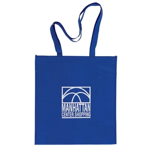 Trolley-Sleeve Non-Woven Convention Tote, 18.5" x 14.38" x 4" Polypropylene, Full-Color Imprint