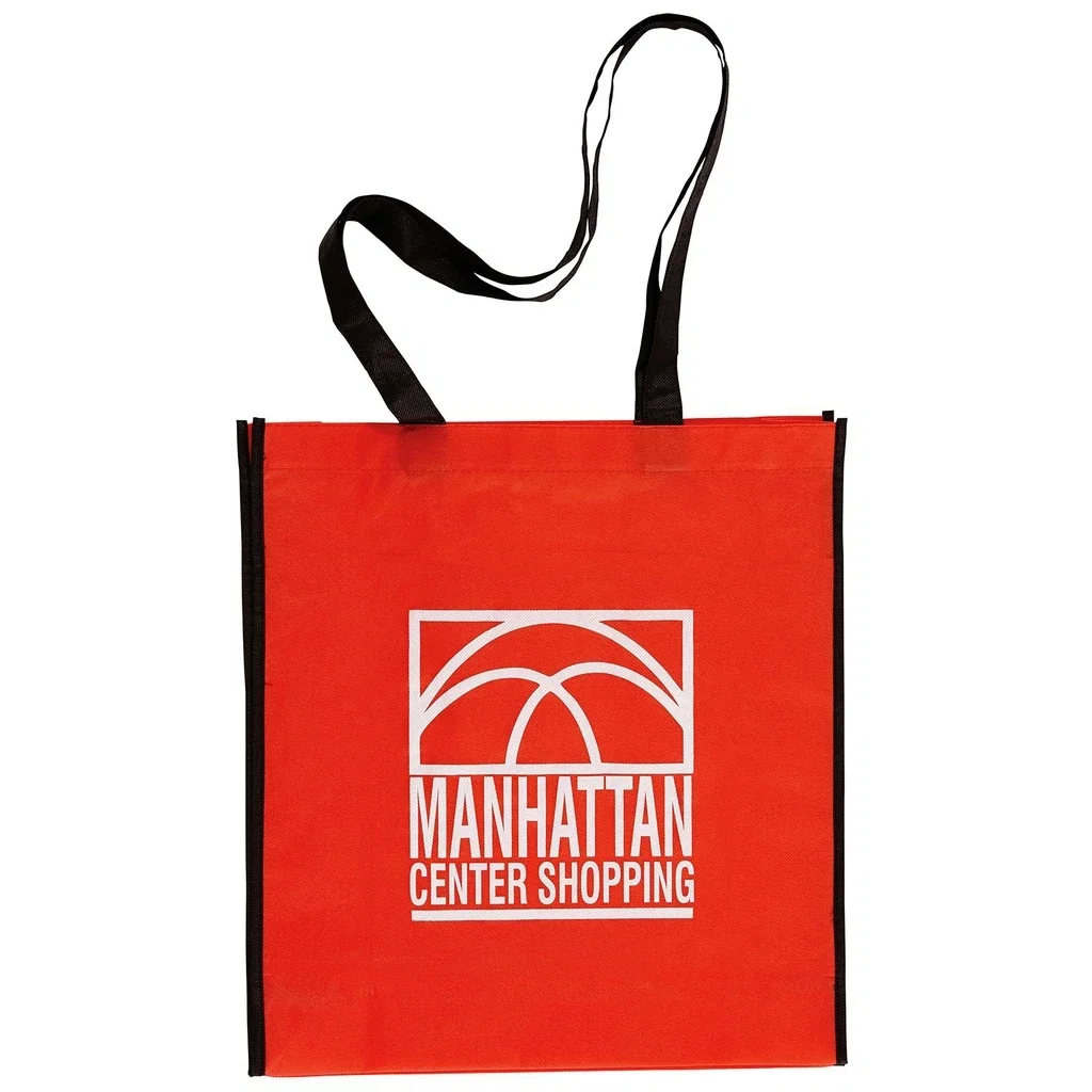 Non Woven Convention Tote — Red — view 3