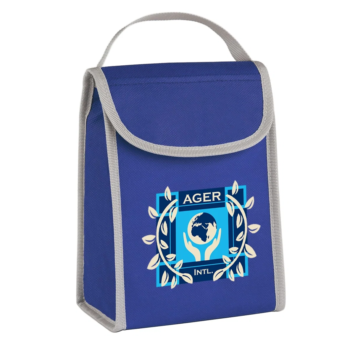 Bag folded down flat for storage between uses