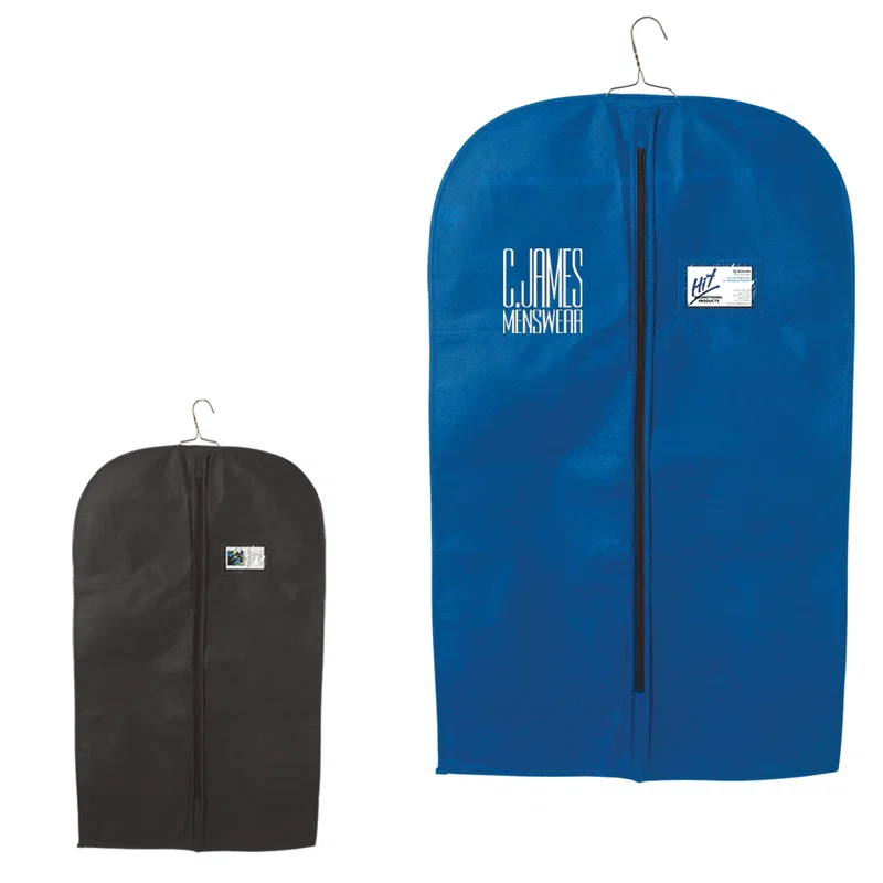 Hanger opening at the top of the garment cover