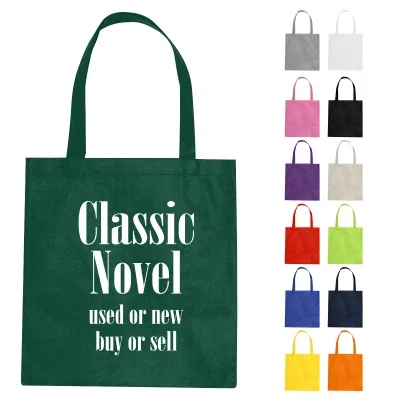 Non-woven tote in a classic shopper shape for everyday giveaways