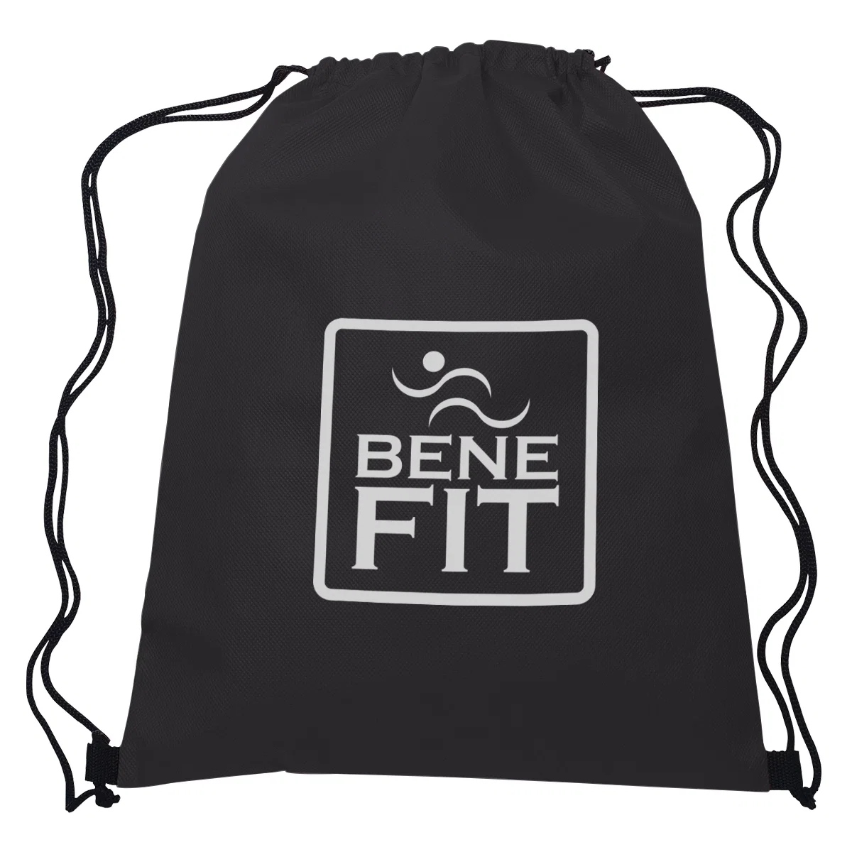 Drawstring sports pack made from recycled non-woven fabric