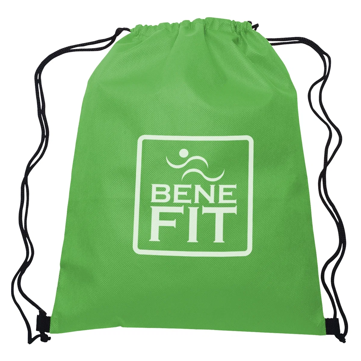 Black bag shown flat from the front