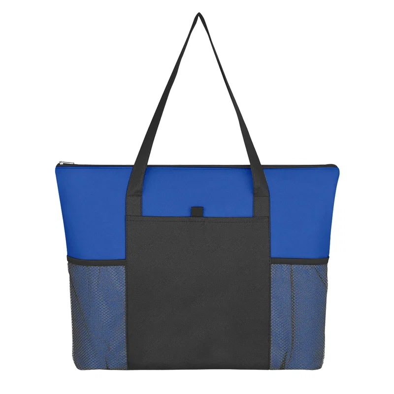 Non-Woven Voyager Zippered Tote Bag — view 4