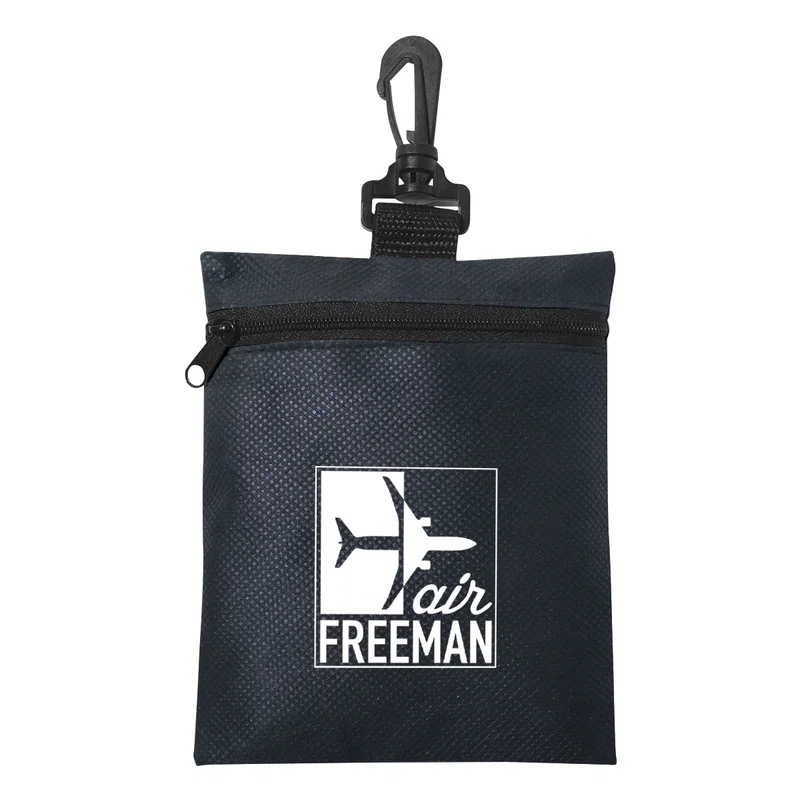 Imprinted Non-Woven Zippered Pouch — view 2