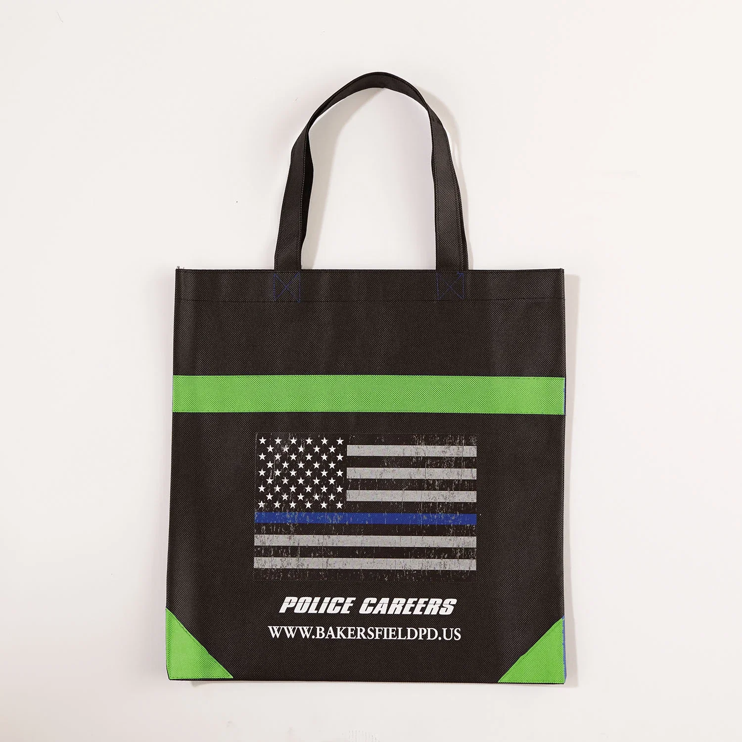 Nonwoven Shopping Bag — Lime Green