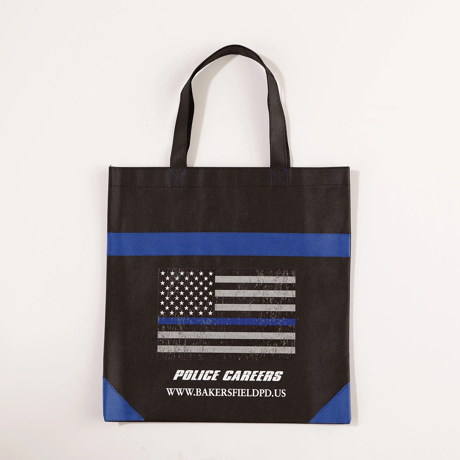 Nonwoven Shopping Bag — Blue — view 2