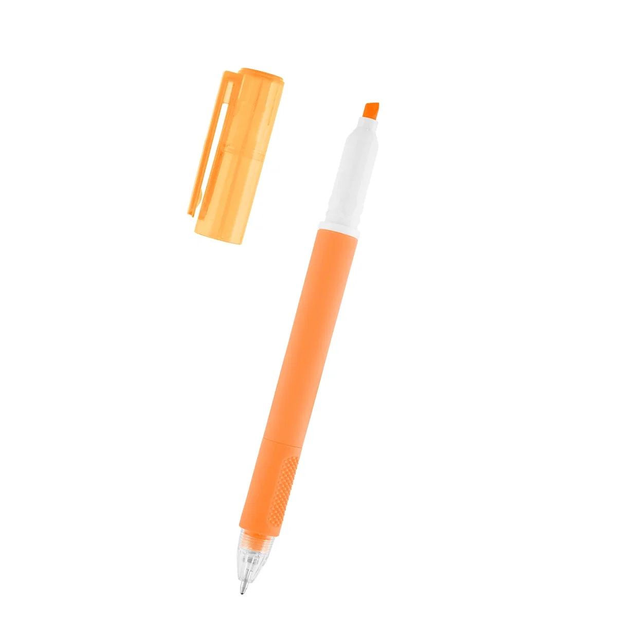 Dual-purpose writing instrument viewed from the side
