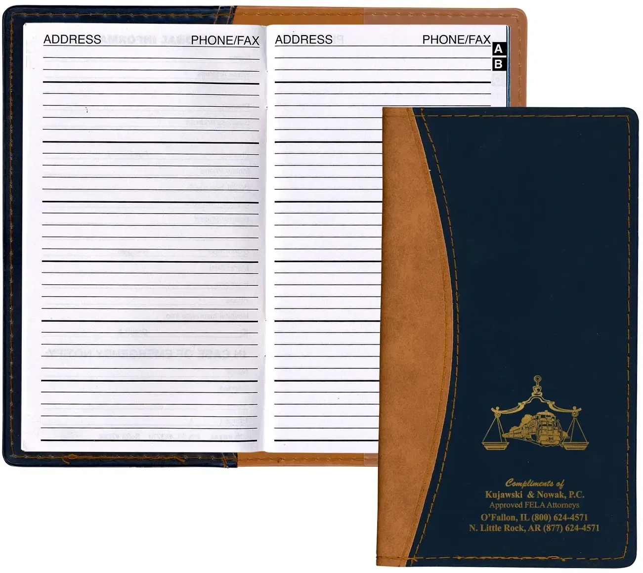 Custom Branded Address Book (Normandy) — view 3