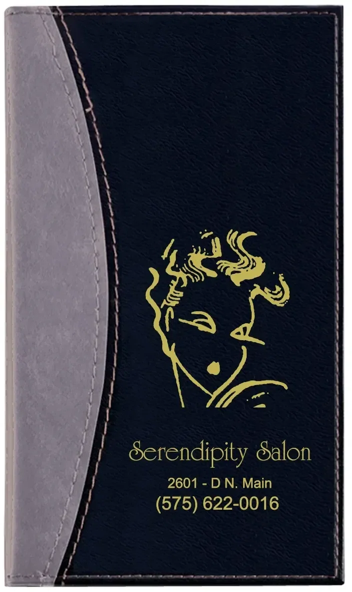 "Logo Luxe" Custom Promotional Vinyl Soft Cover Monthly Pocket Planner — view 2