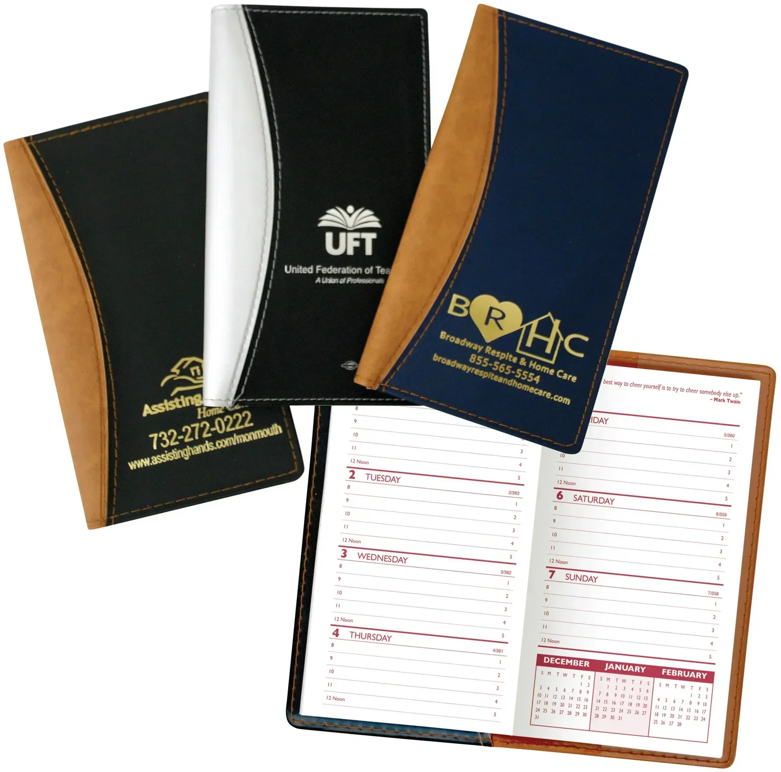 Custom Vinyl Soft Cover Weekly Pocket Planner - Normandy — view 4