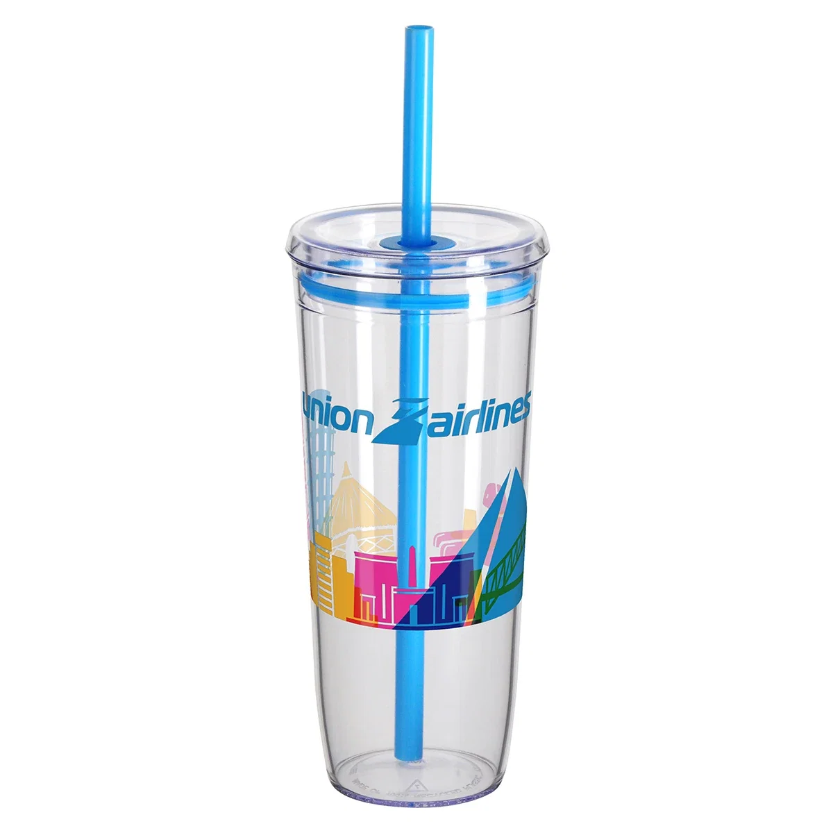 Close-up of the custom Norris Tumbler's logo imprint area