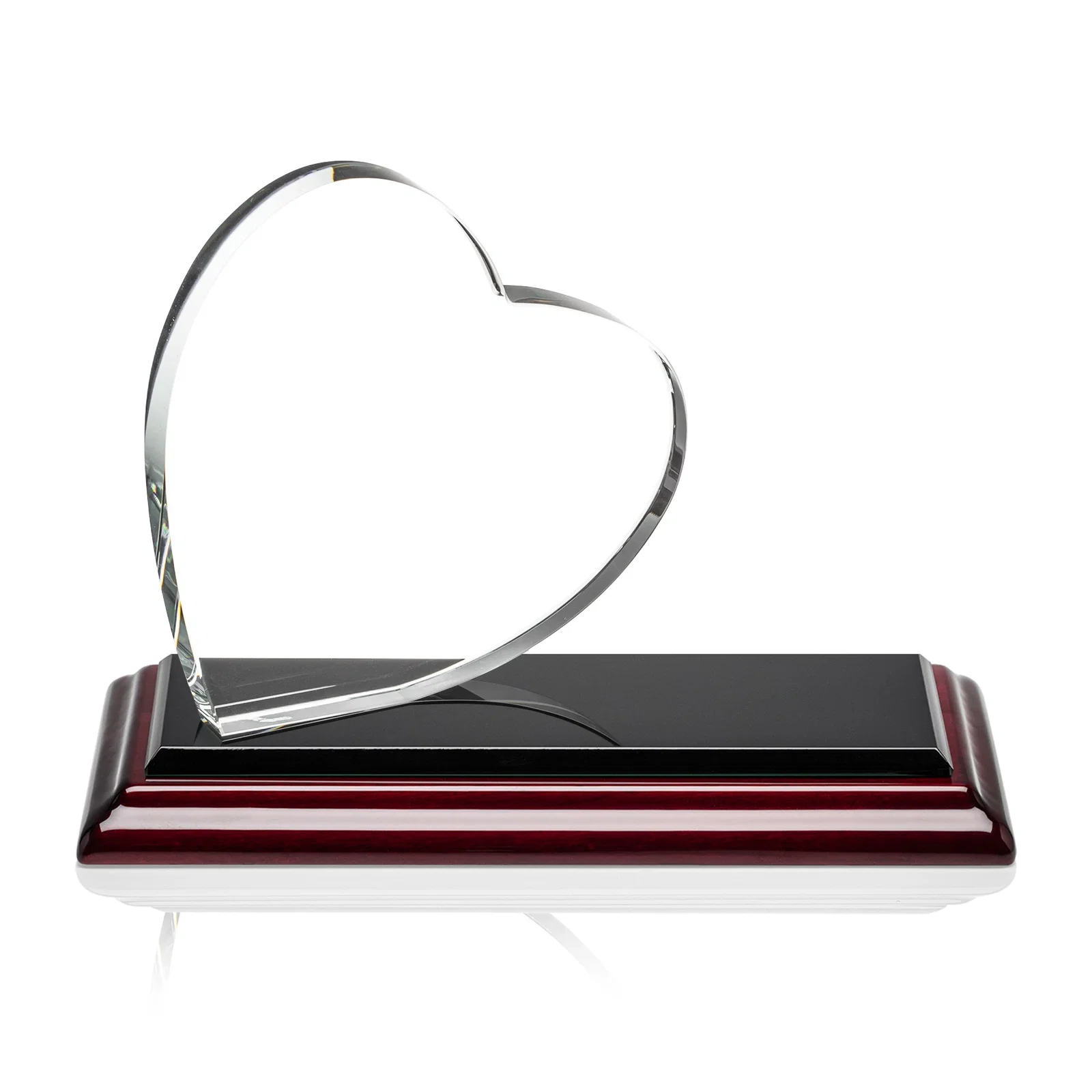 Promotional Starfire Crystal Heart Award in a Wide Range of Finishes, desk awards for graduation ceremonies