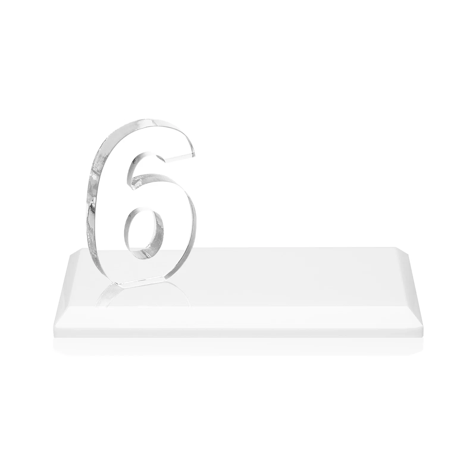Personalized Starfire Crystal Number Award on Rosewood Base, with your logo for service anniversary gifts
