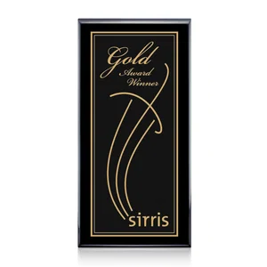 Rosewood Piano Finish Plaque with Laser Engraved Plate
