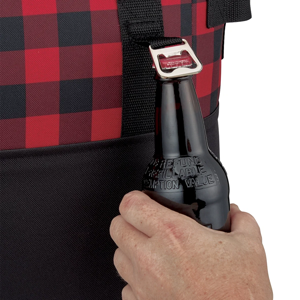 Logo Northwoods Cooler Bag in use