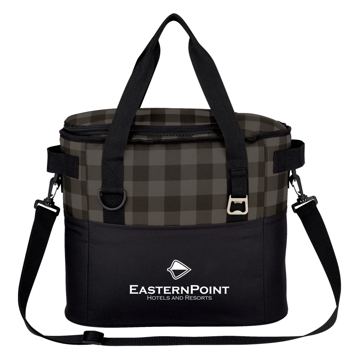 Front pocket detail below the main compartment