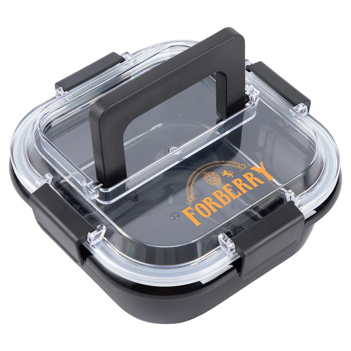 Side profile of the custom Nosh lunch box showing its recycled polypropylene shell