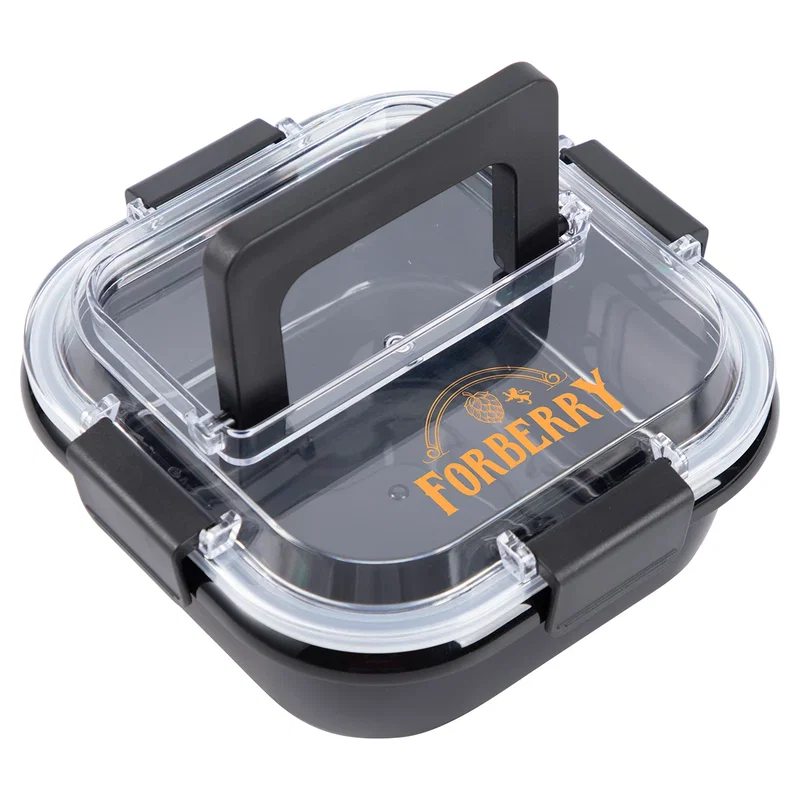 Side profile of the custom Nosh lunch box showing its recycled polypropylene shell