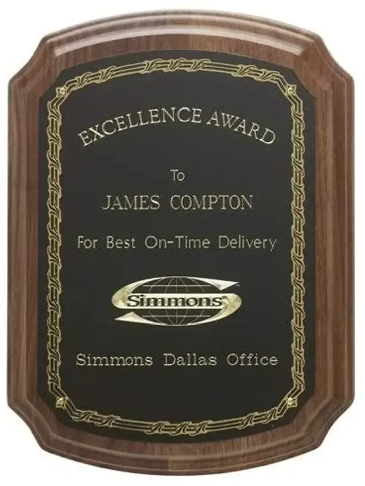 Notched Corner Plaque