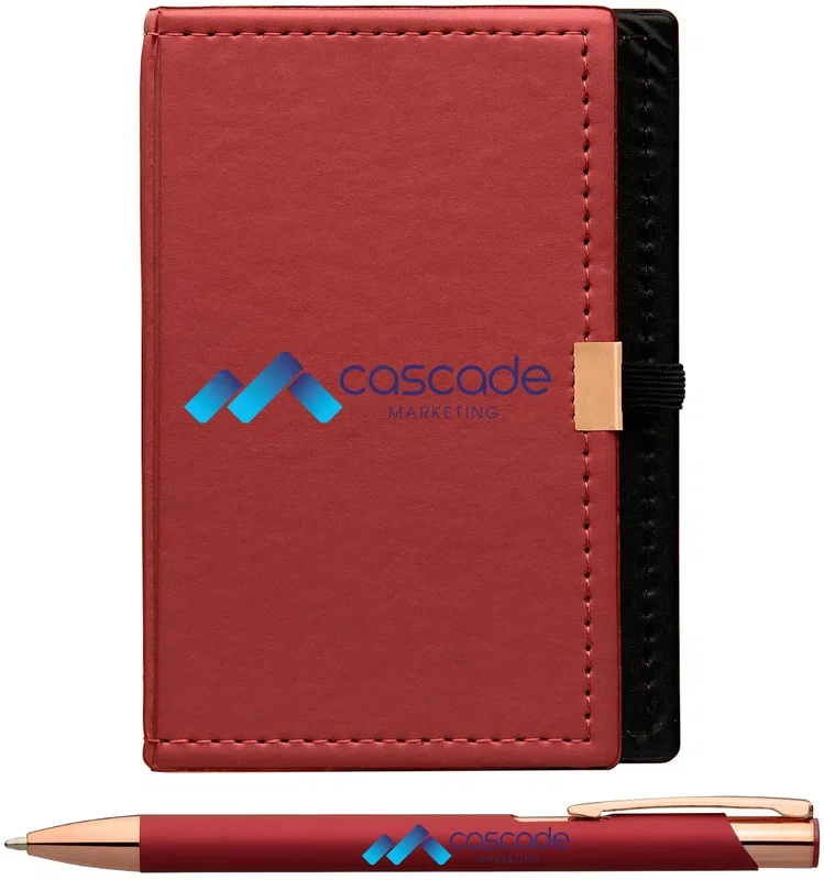 Note Caddy & Crosby Rose Gold Pen Gift Set - ColorJet — view 4