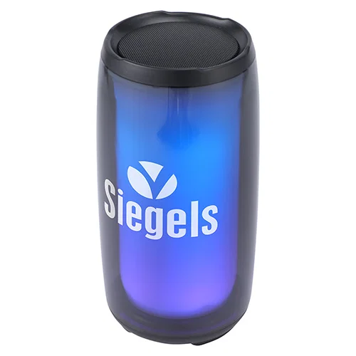 Nova custom branded waterproof 5W wireless speaker glowing with RGB light show