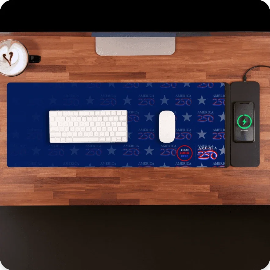 Nowire™ Recycled Desk Mat (Wireless Charging Pad)