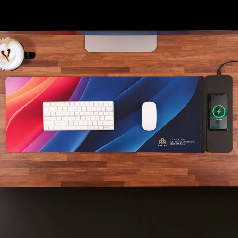 Nowire™ Recycled Desk Mat (Wireless Charging Pad) — view 5