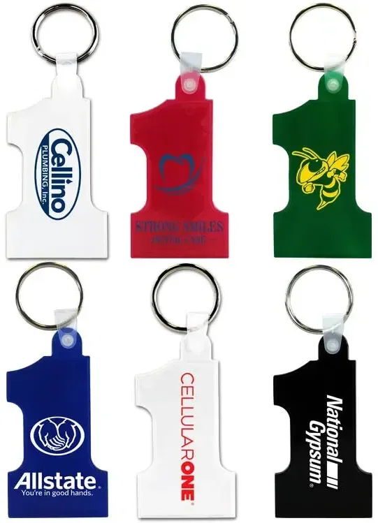 Personalized Number One Key Fob