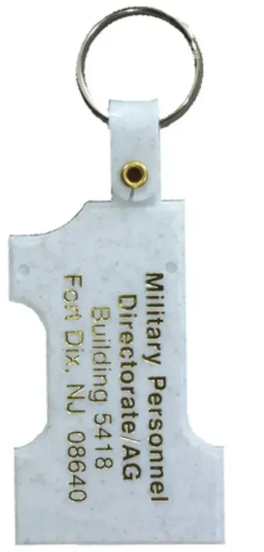 Customizable Number One Shaped Key Tag — view 14