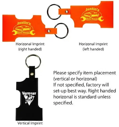 Customizable Number One Shaped Key Tag — view 2