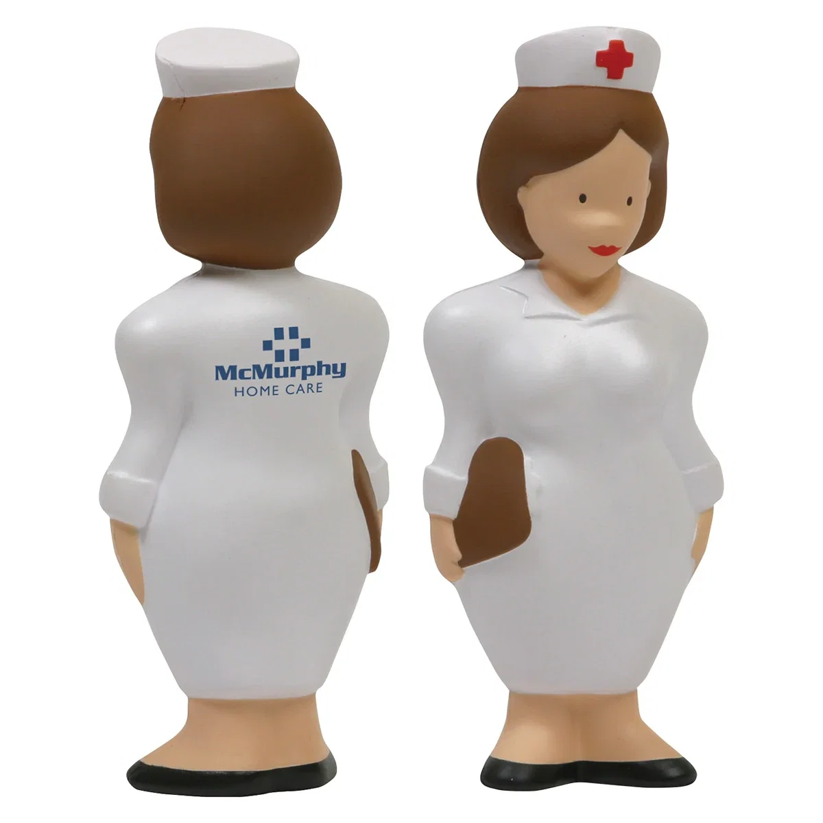 Nurse shaped stress reliever, 1-3/4 x 4-1/2 x 1-1/8 inches