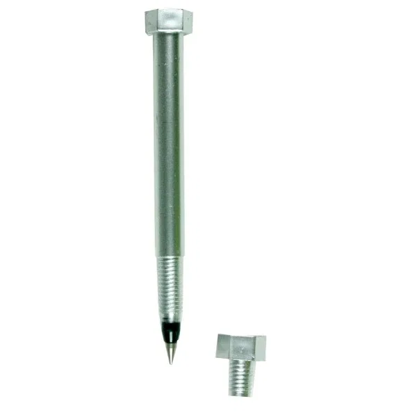 Logo Silver Nut & Bolt Pen — view 2