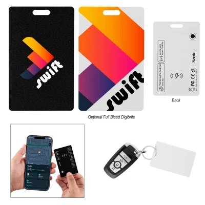 Credit card sized smart tracker tag for wallets and bags