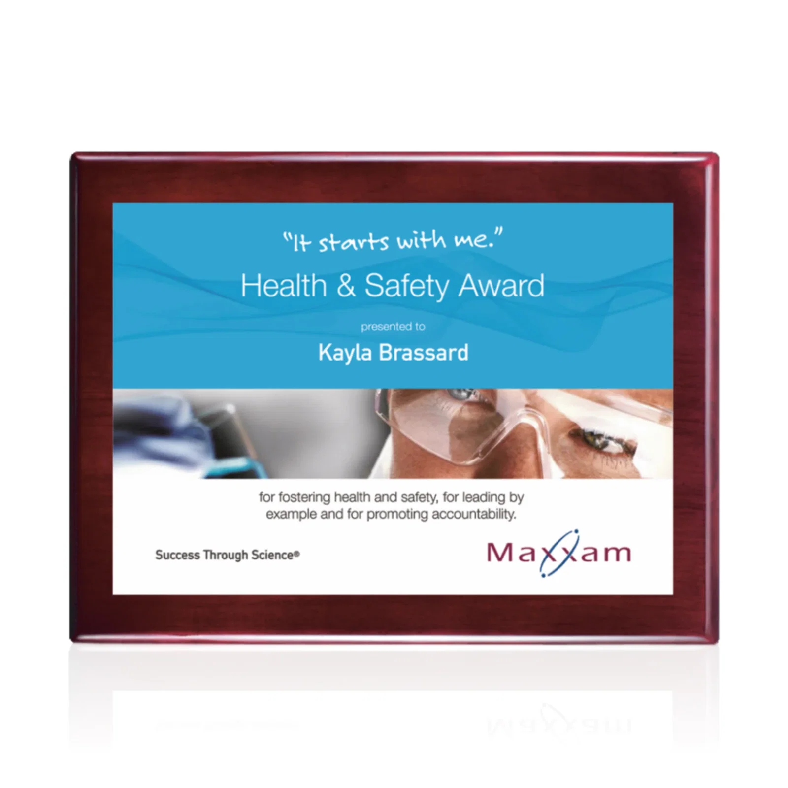 Personalized Full Color Sublimated Plate Plaque on Piano Finish for graduation ceremonies