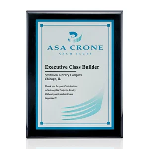 Full Color Sublimated Plate Plaque on Piano Finish