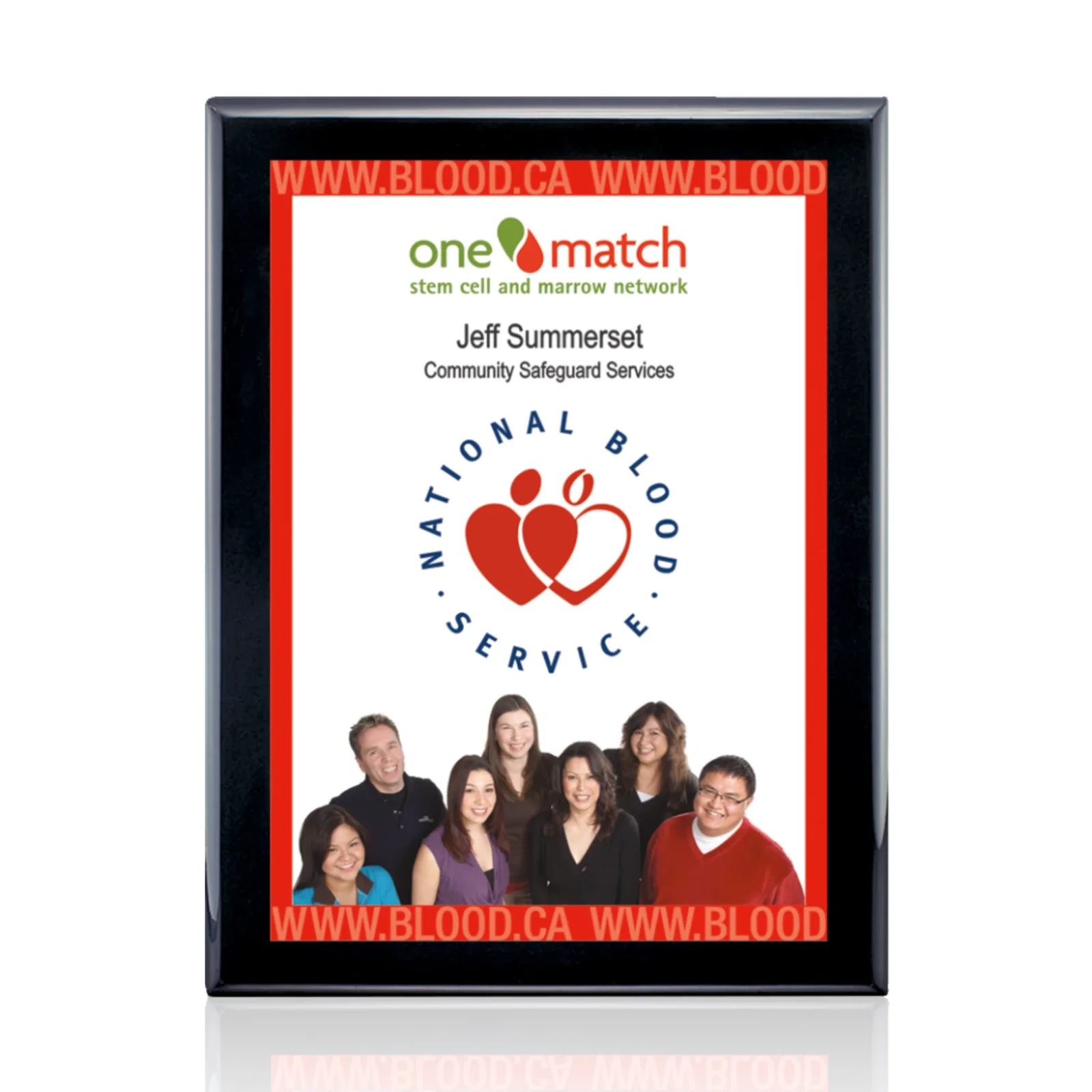 Custom Full Color Sublimated Plate Plaque on Piano Finish for graduation ceremonies