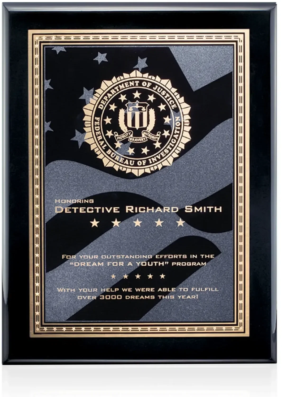 Oakleigh Stars & Stripes Plaque — view 2