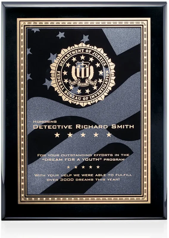 Oakleigh Stars & Stripes Plaque — view 3