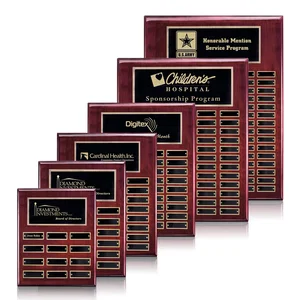 Piano Finish Perpetual Plaque With Plates Shipped Blank And Attached