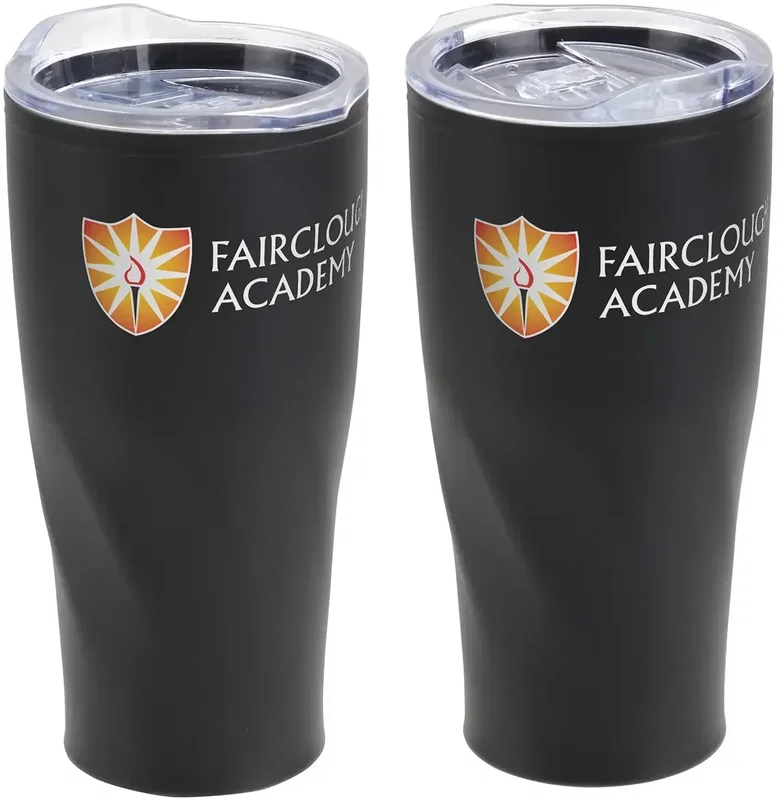Oasis non-skid tumbler colorways, branded 20 oz stainless tumblers lineup